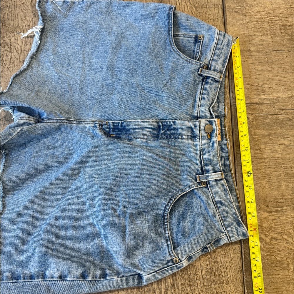 Just My Size Denim Co Apple Patch Cutoff Shorts Vintage Cottagecore Denim - Picture 6 of 10